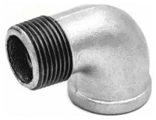 Угольник чугун оцинк. Ду 20 (3/4") вн/нр