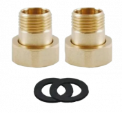 CKF-3/4 Монтажный комплект (гайка и штуцер) для регулятора/фильтра  Ду20 (G 3/4) пара