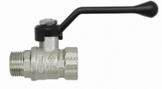 Кран шаровой DN40 PN25 вн/нар рычаг Arizona 605 BUGATTI