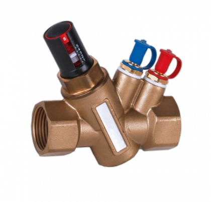 V5003TY2025 Регулирующий клапан, Kombi-QM, Ду25, Qмин=119 л/ч, Qмакс=1200 л/ч, P=300 ... 4000 мбар