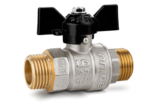 Кран шаровой лат. ник. Ду 25 Ру40 Нар-Нар баб. LD Pride 47.25.Н.-Н.Б