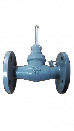 Регулирующий клапан фланцевый линейный двухходовой, PN16, DN80, Kvs 100, 40мм (FV2-80)