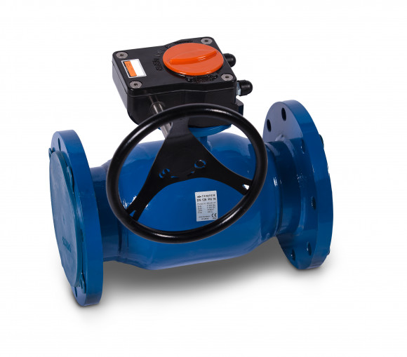 Кран шаровой сталь фл./фл. Temper DN150 PN16 L=380mm, ст.20,с редуктором,стандартный проход 28320150 Кран шаровой сталь фл./фл. Temper DN150 PN16 L=380mm, ст.20,с редуктором,стандартный проход 28320150