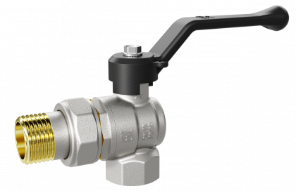 Кран шаровой лат. ник. угловой Ду15 LD Pride 47.15.В-ГШ.У.Р