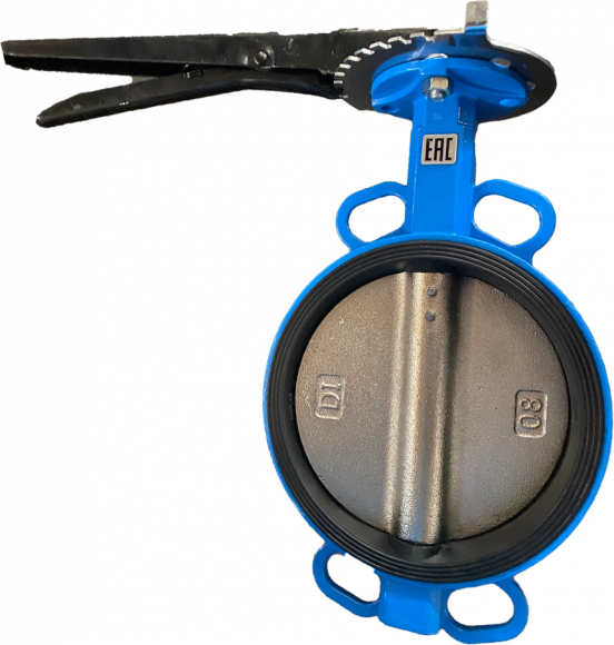 Затвор  поворотный чугунный  DN 200