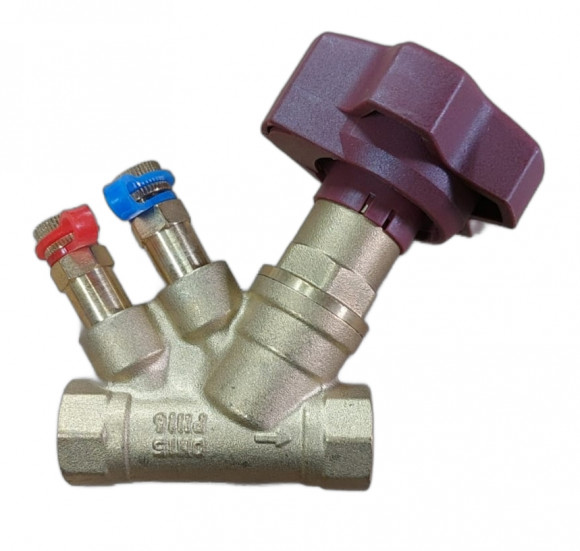 Клапан балансировочный ручной "XK" ВР DN15 PN16, Kvs 3,88 с изм.нип. тип NB (PBV15HX)