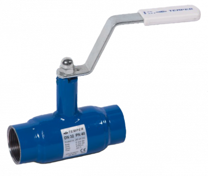 Кран шаровой сталь резьбовой Temper DN 20 PN40 , ст.09г2С, стандартный проход 28045020