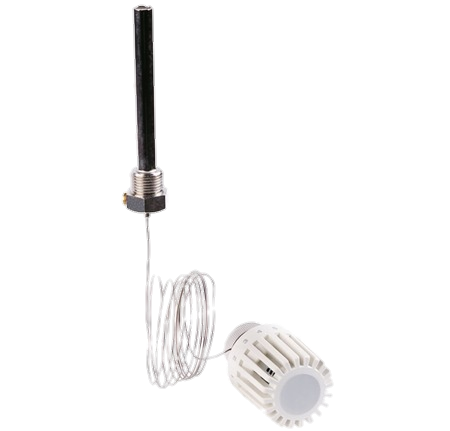 T100RS-DA Термоголовка (M30х1.5) с выносным капиляром, 10...50 °C, T=5сек., 222 мм, без колодца, 1/2"
