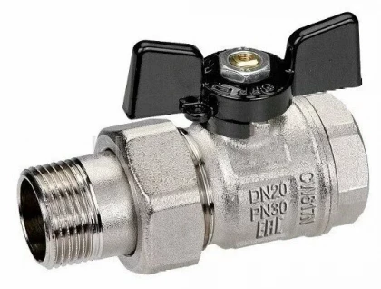 Кран шаровой американка DN15 PN50 бабочка NEW JERSEY 922 BUGATTI