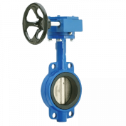 Затвор поворотный чугунный с редуктором  DN 400