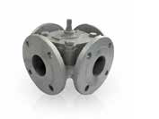 Клапан смесительный поворотный трехходовой Ду 125, фланец, Kv 525 m³/h,PN 6 (ZC3125)