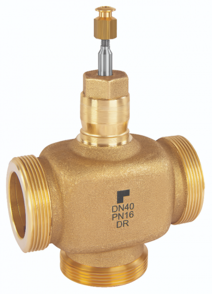 XE50B40 3-х ходовой линейный муфтовый клапан, Н/Р, PN16, DN50, Kvs40, 20 мм, 170 °C RESIDEO