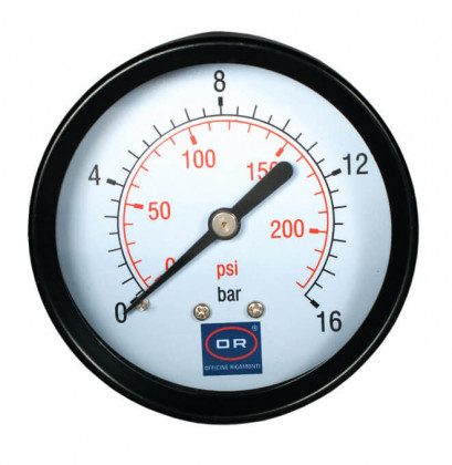 0240.010 Манометр осевой, диаметр 63, резьба G1/4  шкала 0-1.0 OR