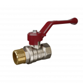 Кран шаровый латунный Temper 88.Вн-Нар.Рычаг.114. DN32 (1.1/4) PN25