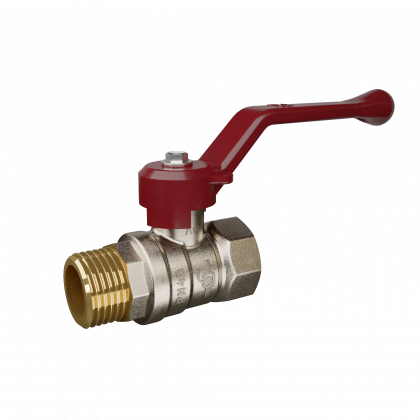 Кран шаровый латунный Temper 88.Вн-Нар.Рычаг.114. DN32 (1.1/4) PN25