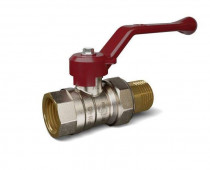 Кран шаровый латунный Temper 88.Вн-Нр Американка.Рычаг.1. DN25 (1) PN40