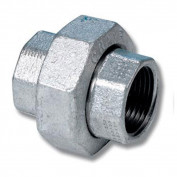 Американка  чугунная оцинкованная коническая резьба вн/вн Ду 15