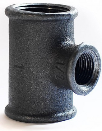 Тройник переходной чугунный Ду 40х32 (1 1/2"х1 1/4")