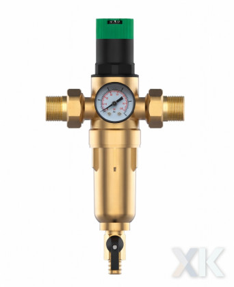 Фильтр с редуктором ХК FK06-1 1/4H универсальный (ГВС/ХВС) 1 1/4" DN32 100 мкм