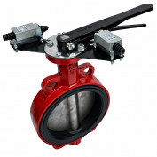 Затвор дисковый поворотный Ду125 Ру16 с датчиками положения XK FSBV125