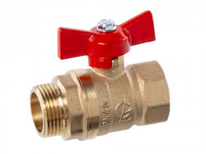 Кран шаровой DN-20 СТАНДАРТ 231 бабочка ВхН ГАЛЛОП