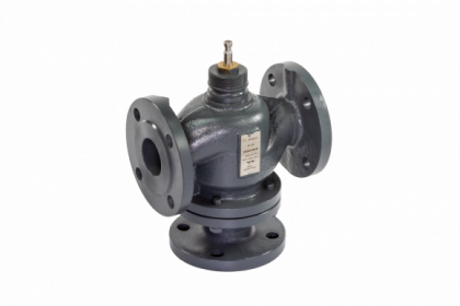 Клапан трехходовой регулирующий фланцевый VF-3R Ридан DN 25 PN 16 Kvs 10, вода, Тмакс 150 °С