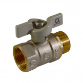 Кран шаровой для воды DN 25 (1") ВР/НР бабочка CTM СТАНДАРТ