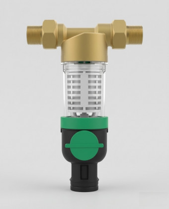 Фильтр тонкой очистки с обратной промывкой Mini DN25 (1) 100мк на холодную воду ХК  FF74-1C