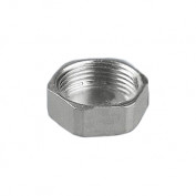 Заглушка латунь никель Ду 1" ВН