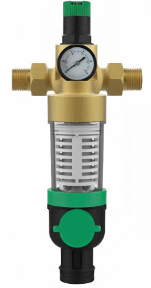 Фильтр c регулятором и обратной промывкой Mini поворотный DN25 (G 1'') 100мк ХВС ХК  FK742-1C