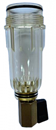 KF06C-T Колба для фильтров ХВС/пластик со сливным краном  серии FR