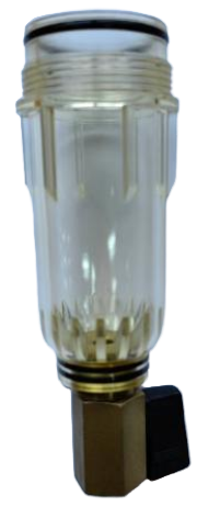 KF06C-T Колба для фильтров ХВС/пластик со сливным краном  серии FR