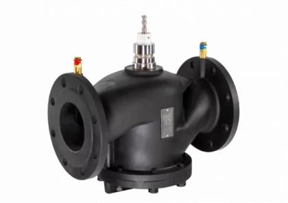 Комбинированный балансировочный клапан фланцевый AQF-R PN16, DN 100 с ниппелями Ридан