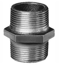 Ниппель чугун оцинкованный Ду 15 (1/2")